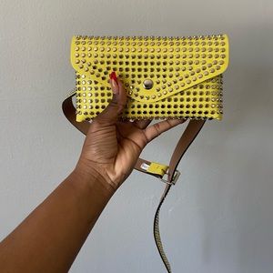Yellow Rhinestone small Fanny pack